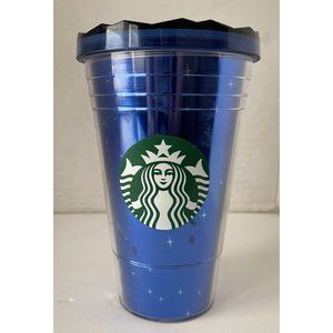 Starbucks Disneyland Cold Tumbler Cup 60th Diamond Celebration Blue 2015
